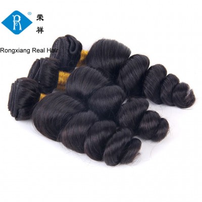 Cheap wholesale factory loose wave natural human virgin remy raw indian hair