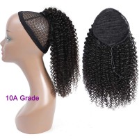 Wholesale Human Hair Drawstring Ponytail Hair Extensions, Human Hair Ponytails