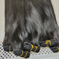 Wholesale Factory Price Real Natural Black Southeast Asian Machine Virgin Hair