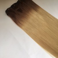 hotsale 20''ombre color Wholesale Remy Virgin Hair clip in virgin hair indian hair extensions