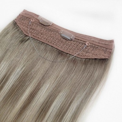 High Quality 12A Grade Remy Straight Invisible Halo Hair Weft For Juancheng Leshine Hair Extensions