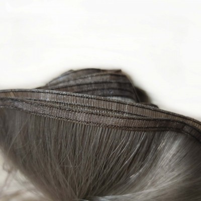 Russian Hair Supplier Double Drawn Raw Virgin Cuticle Aligned Flat Hair Weft