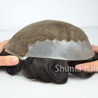 High quality natural looking 6 inch women toupee human hair toupee/natural hair wig for men/stock men hair replacement