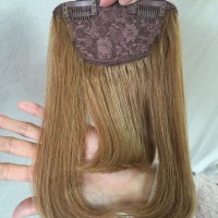 Human Hair Natural clip-on fringe/bangs