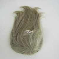 Factory Price Human Hair Grey Hairpieces