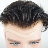 toupee hair human,india hair men toupee,Super thin skin stock toupee for men V-loops