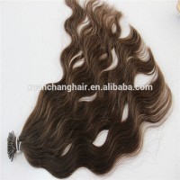 High Quality Natural wave Russian cheap i tip stick keratin human hair extension