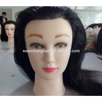 Salon used practice mannequin head human hair dressing training heads