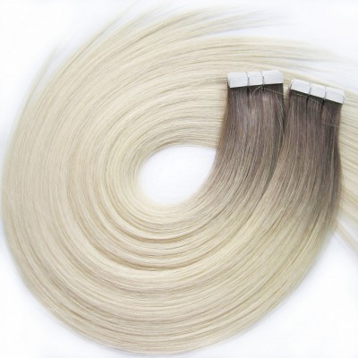 TOP Quality Chinese Cuticle Aligned Tape In Hair Extension