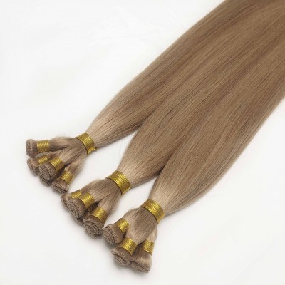 100% Virgin Hair Extension Natural Hair Cuticle Quality China Gold Supplier hand-tied peruvian hair weft