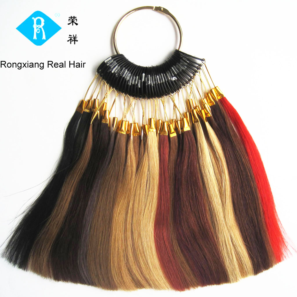 Best Quality Cheap Wholesale Factory Price Double Drawn Natural Real Human Hair Extension color ring hair