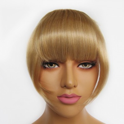 Factory Price Remy Clip On Hair Bangs Blonde Color 613