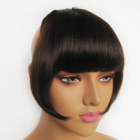 Wholesale Custom Cheap Short Human Hair Fringes Clip In hair bang